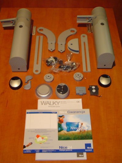 WALKY 2024-ZESTAW DO BRAMY DWUSKRZYDOWEJ DO 3,6M I WADZE DO 200KG